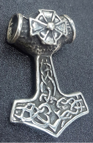 Mjolnir Martillo De Thor Vikingo En Plata 3 Cm 10 Gr Art 104