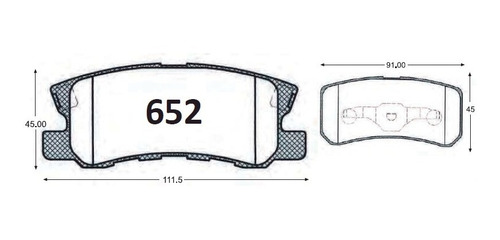 Pastillas De Frenos Traseras Dodge Caliber 2.0 Sxt 2006-2010