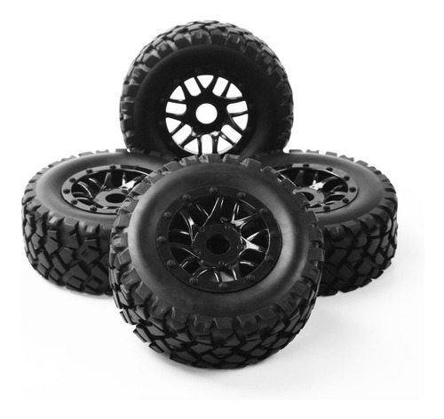 X 4 Rc 1:10 Neumáticos De Goma De Camión De Bigfoot Monster 