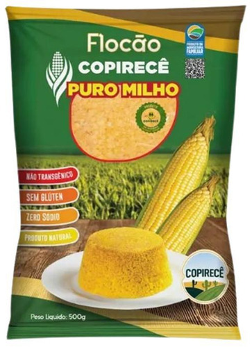 Kit 6x Flocão De Milho Natural Copirecê 500g