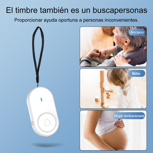 Timbre Inalámbrico Impermeable D11, 1 Transmisor, 3 Receptor