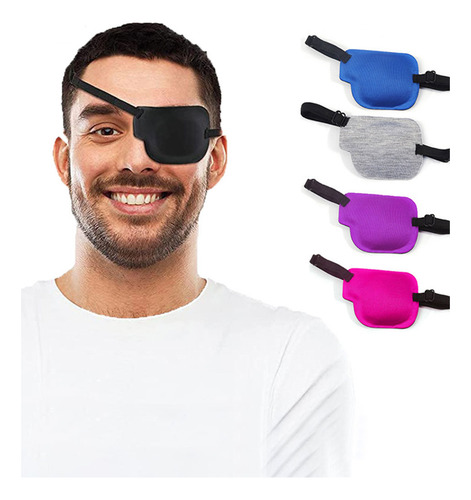Espuma Para Ojos Con Ranura Ajustable 3d Con Parche Negro, 1