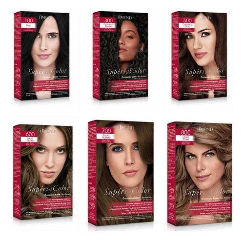 Coloração Creme S/amônia Amend Supéria Color Escolha Sua Cor