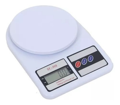 Balanza Digital De Cocina De 1 A 10kg A Pilas Sf-400 - Otec