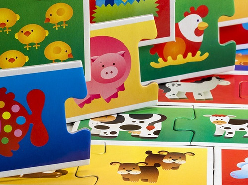 Imagen 4 de 4 de Juego De Mesa Infantil Las Familias De Animales Ruibal