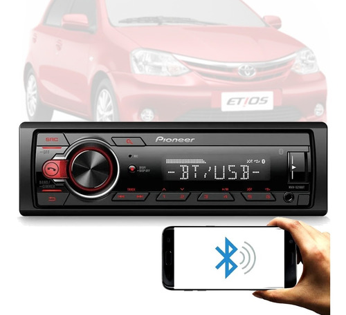 Aparelho Som Pioneer Bluetooth/usb/aux Toyota Etios