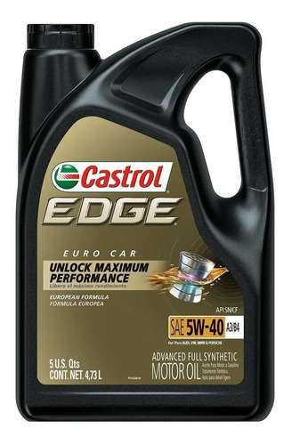 Aceite Sintético Edge Castrol 5w40 4.7 Litros + Regalo! Tyt