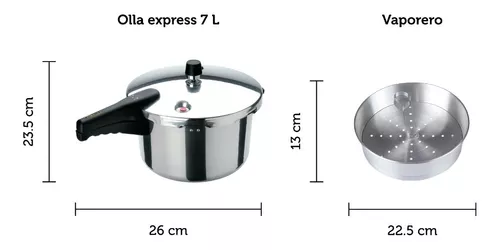 Olla de presión Erick-Son OPE75L02 7.5 l Plateado