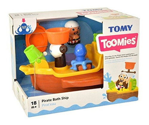 Tomy Barco Pirata De Bano Gira Y Rueda Con El Agua Rre 92117