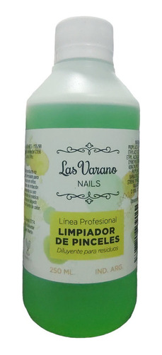 Líquido Limpiador De Pincel 250ml Manicuría Uñas Esculpidas