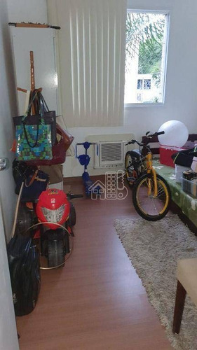 Apartamento Com 3 Dormitórios À Venda, 77 M² Por R$ 340.000,00 - Maria Paula - São Gonçalo/rj - Ap4303