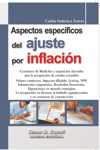 Libro Aspectos Especificos Del Ajuste Por Inflacion Torres