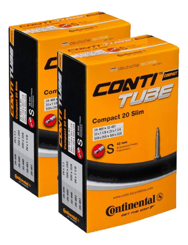 Continental Tubo De V Lvula Presta De 42 Mm Paquete De 2, 2