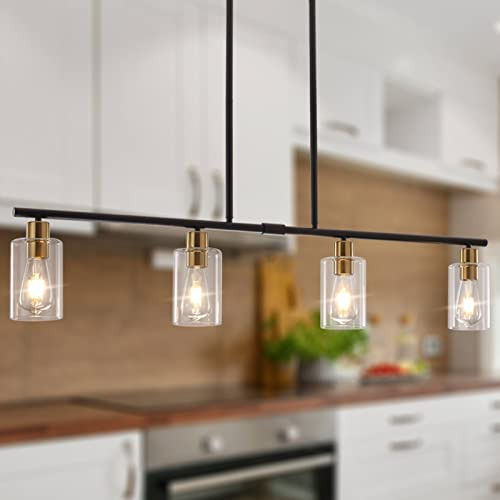 Yarlkav Kitchen Island Lighting, 4 Luces Candelabros Lineale