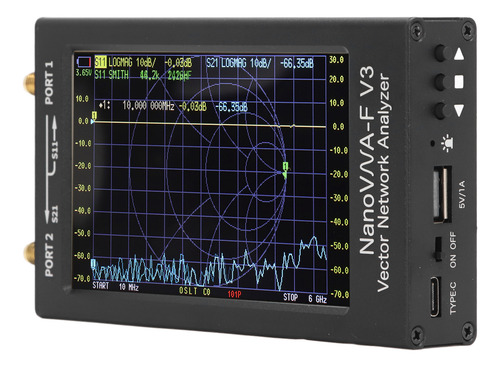 Analyzer Vector Network Con Pantalla Táctil Hf De 1 Mhz A 6