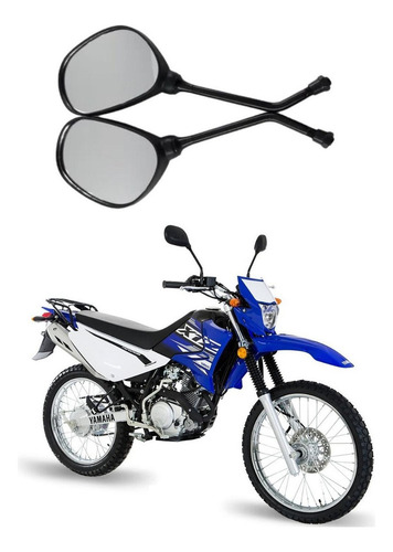 Espejos Moto Yamaha Xtz125 Xtz 125 Negro Par