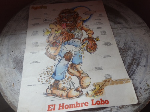 Posterribles El Hombre Lobo Cromy Años 80 Primera Mano