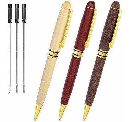Esfero - Luxury Wood Ballpoint Pens With Gift Box, Cambond E