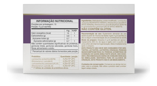 Simfort Plus Probiotico Alta Concentração 30 Saches Vitafor
