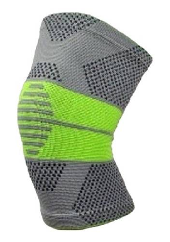 Rodillera Deportiva Elástica Nylon Gris/verde Benesta