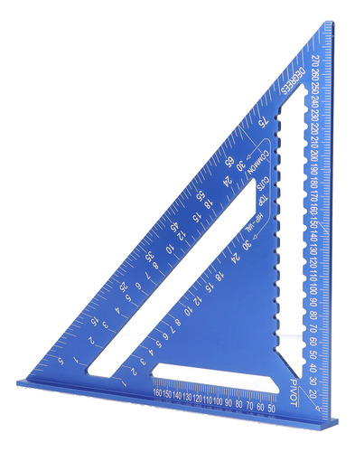 Regla De Ángulo Triangular Cuadrada De 12 Pulgadas Y 45° De