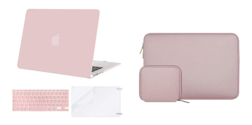 Estuche Y Funda Para Computadora Macbook Air 13  Rosa