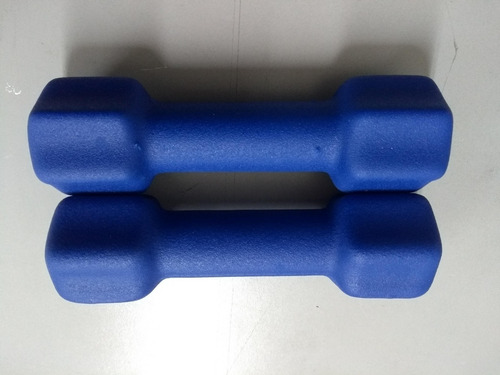 Imagen 2 de 3 de Mancuernas Par 1 Kgs Cada Una Cubiertas Gym Pesas Aerobics