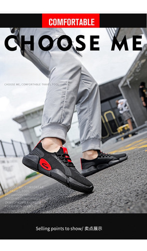 Las Zapatillas De Deporte De Los Hombres Vuelan Los Zapatos Casuales De La Malla