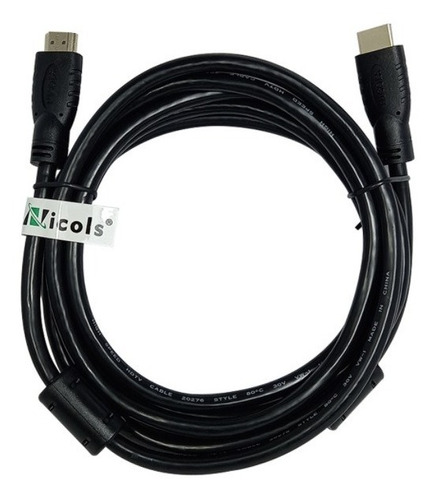 Cable Hdmi 3mt 4k V2.0 Encauchetado 100% Cobre