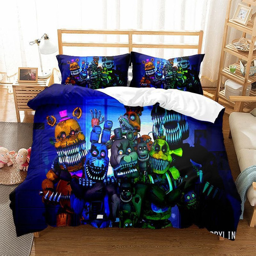 Juego De Cama De Dibujos Animados De Funda Nórdica Fnaf A