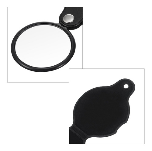 10x Mini Lupa De Bolsillo Plegable De La Lupa De La Lupa Pri