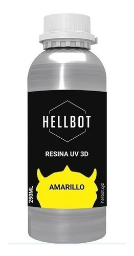 Resina Dura Hellbot 250ml Impresora 3d Gris 405nm Lcd Sla