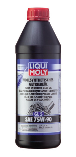 Aceite Transmisión 75w90 Gl5 Sintético Liqui Moly 1lt