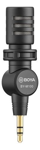 Microfone Condensador Omnidirecional By M100 Preto Boya