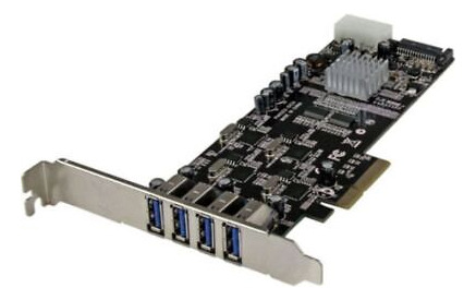 Startech 4 Port Pci Express (pcie) Superspeed Usb 3.0 Ca Vvc