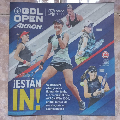 Revista Especial Cancha. Tenis Femenil 2022