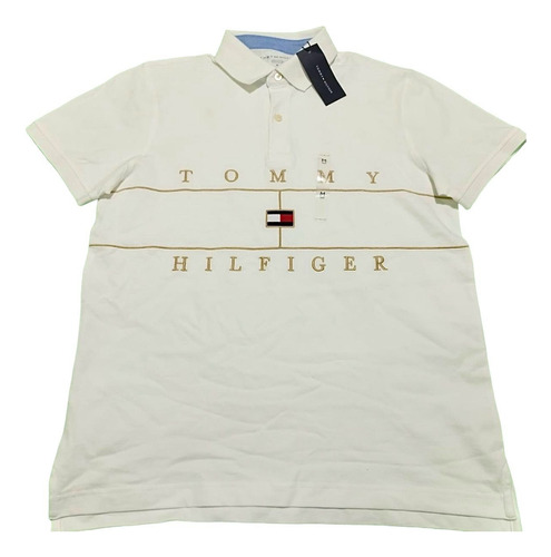 Playera Tommy Hilfiger Original De Macho Alfa Talla M Blanca