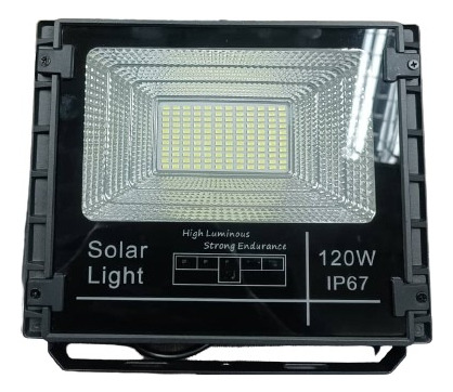 Reflector Led 120w Con Panel Solar Y C/remoto