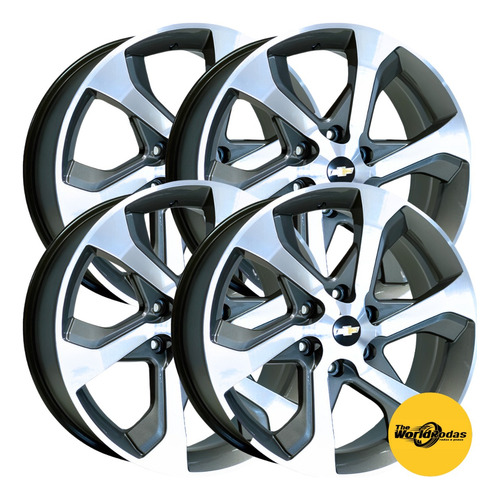 Rodas Trailblazer | Grafite Diamantada | Aro 22 | Pick-up