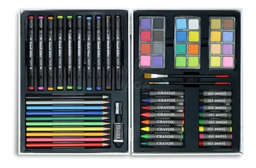 86 unids / set crayones de colores / palos de pintura al óleo / lápices de  colores / pigmento de acuarela DIY herramienta de dibujo de pintura de  juguete Inevent WJ3223-02B