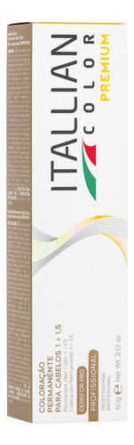 Tinta Coloração Itallian Color Professional 60g Louro 7