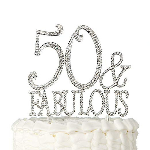Ella Celebración 50 Y Fabulosa De La Torta De Plata A La 50ª