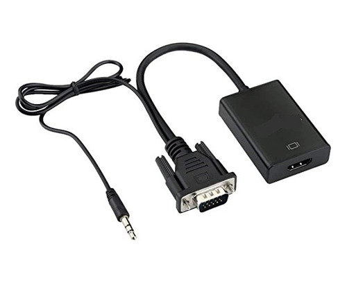 Conversor Vga A Hdmi. (con Audio 3.5mm 