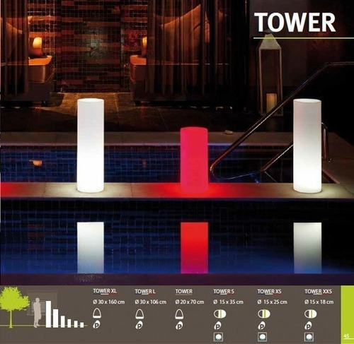 Tower Lámpara Led Bluetooth De Interior Y Exterior