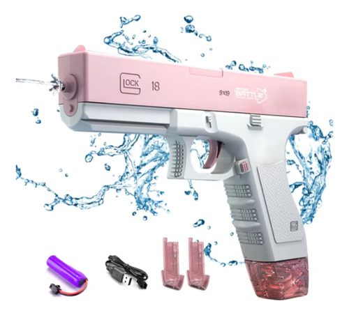 Glock 18 Juguete Lanzador Agua Pistola Automatica Playa Tikt