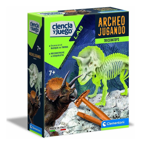  Ciencia Y Juego Excavación Triceratops Clementoni Original