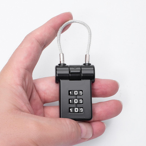 Candados Portátiles Para Equipaje Candado De Viaje Negro