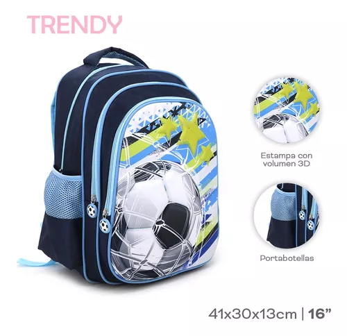  UNICEU Bolas de fútbol 3D impresión mochila deportiva