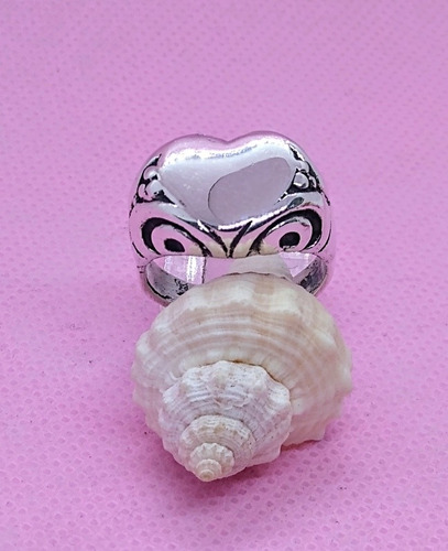 Anillo De Plata .925 Con Diseño De Corazón Todas Las Tallas