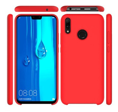 Protector Huawei Y9 2019 Engomado Color Rojo 